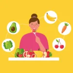 A balanced meal plate with fresh vegetables, fruits, and whole grains for healthy weight loss