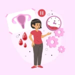 A woman experiencing early PCOS symptoms like irregular periods, hair loss, and hormonal imbalance