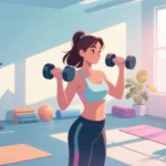 A fit and healthy woman exercising and following a balanced diet representing health and fitness tips every woman should follow