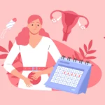 A healthy woman following a daily wellness routine to support uterus health including balanced diet, exercise, and regular checkups